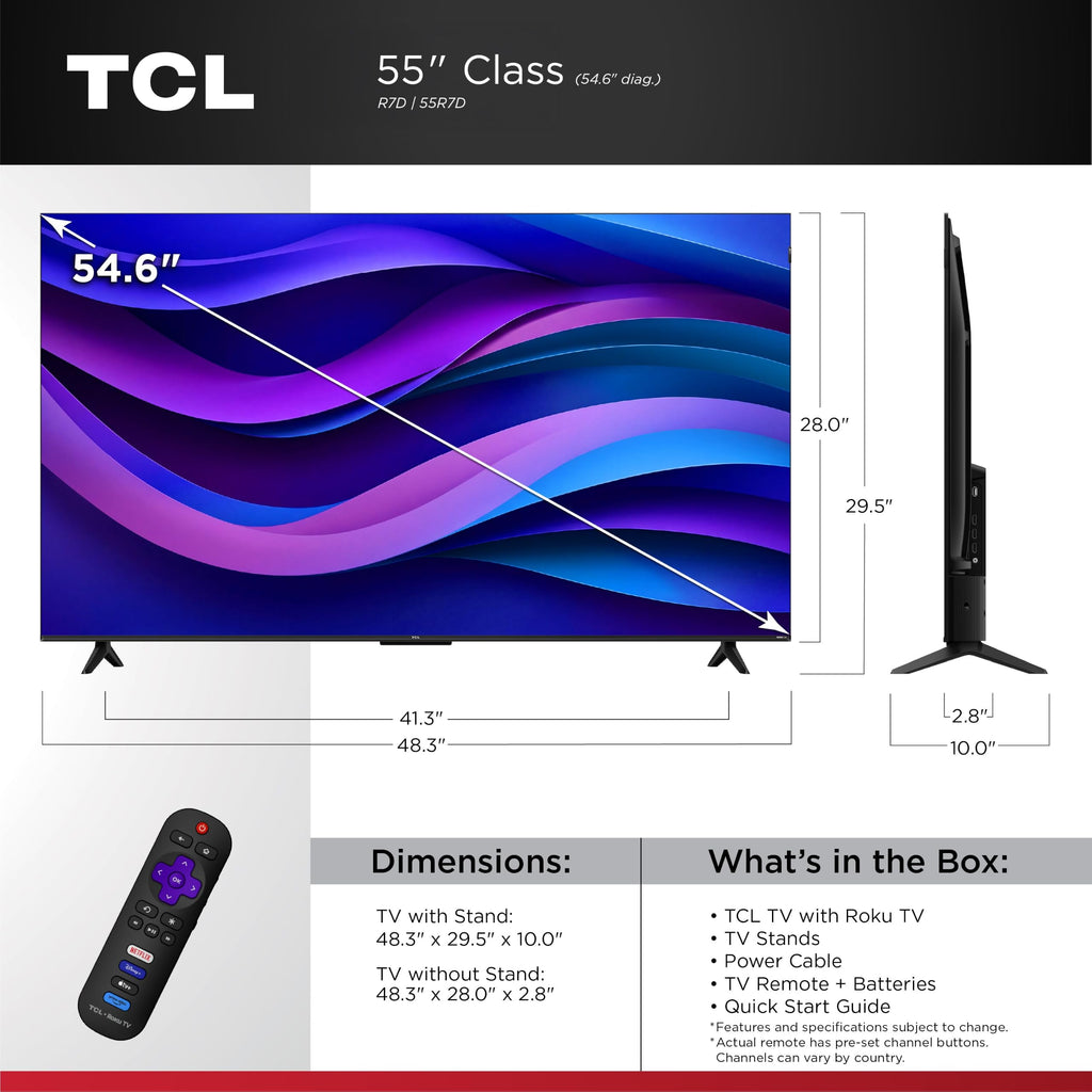 55-Inch 4K UHD HDR Roku Smart TV Q278706