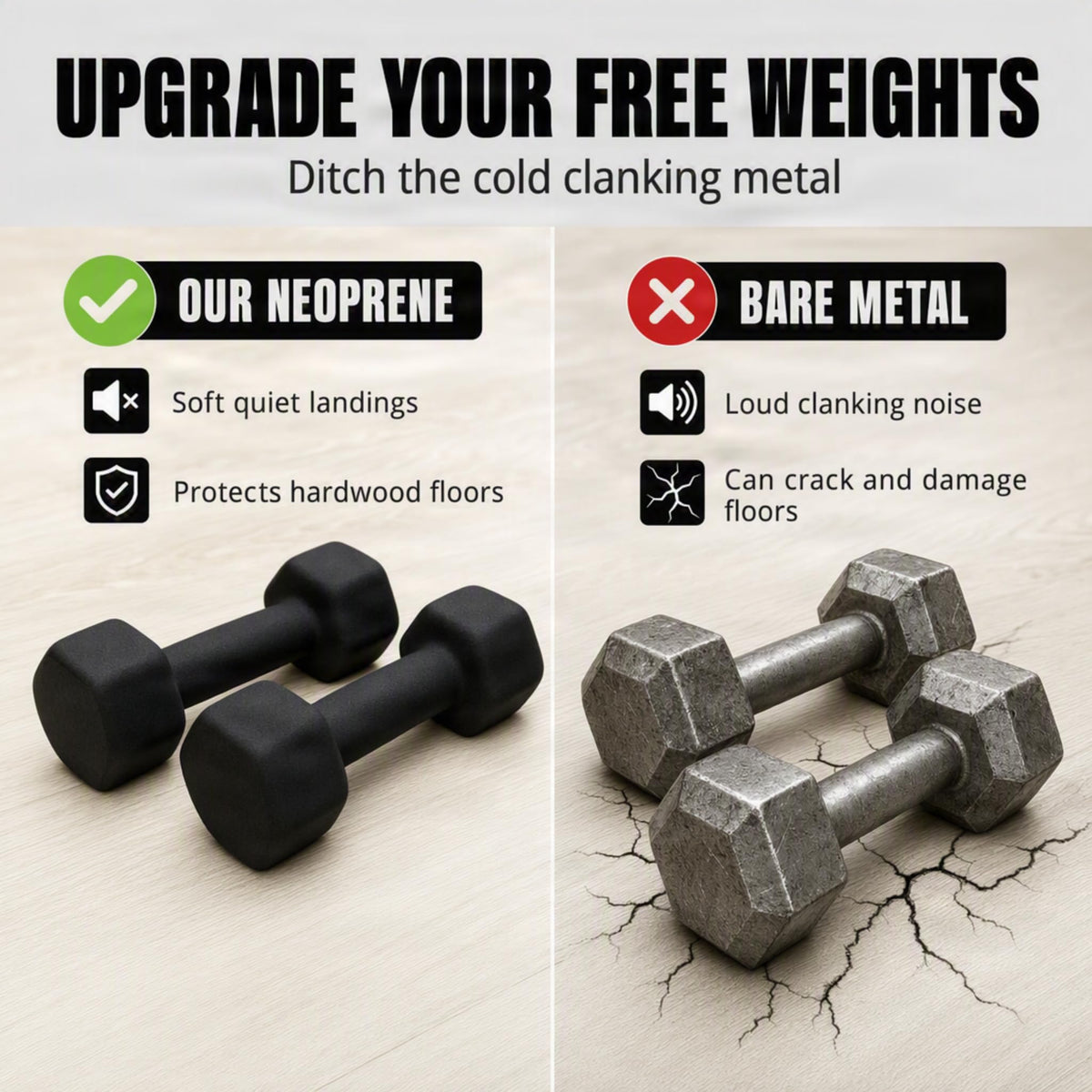 10lb Neoprene Dumbbell Pair H354