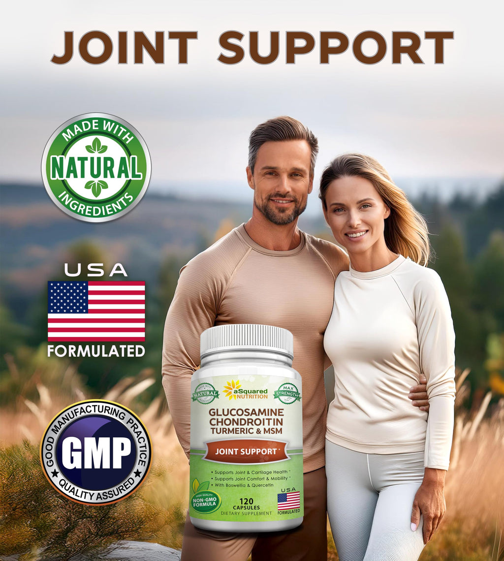 Glucosamine Chondroitin Turmeric MSM Boswellia 120 Capsules Supplement F41767