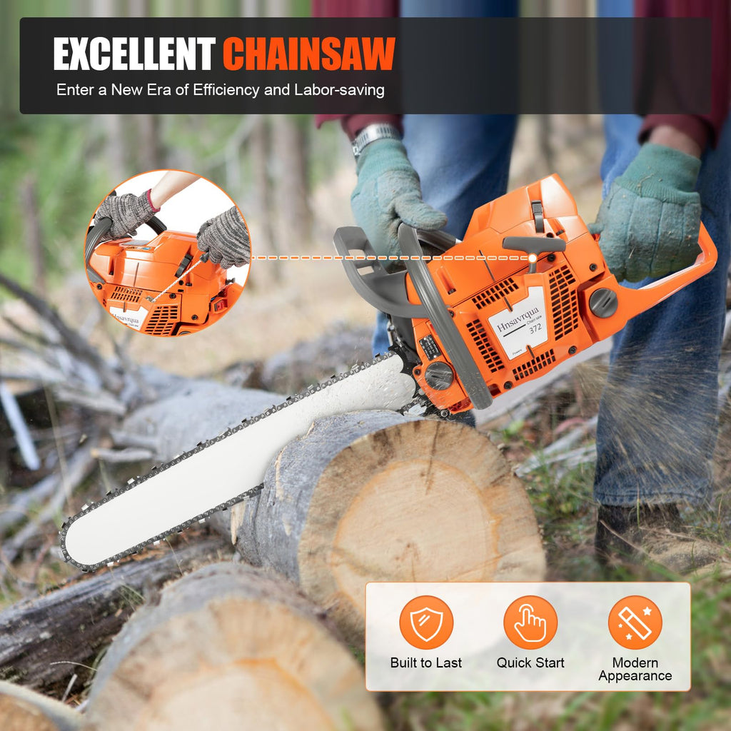72CC Gas Chainsaw 2 Stroke 24'' Guide Board C8832