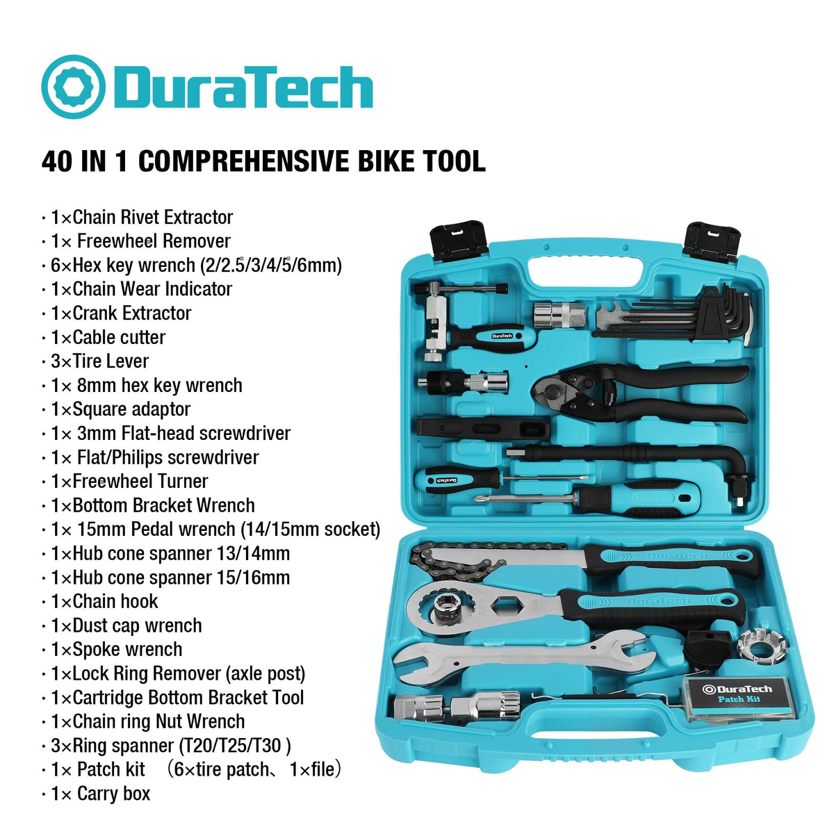 40PC Bike Repair Tool Kit with Carry Storage Case J9069