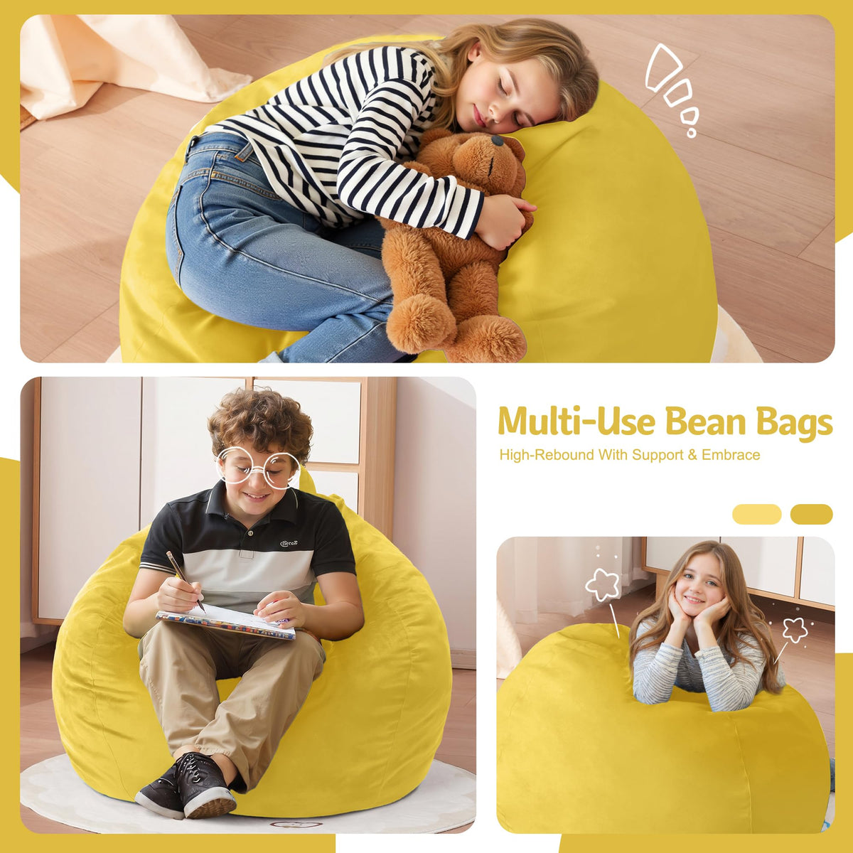 2FT Bean Bag Chair with Handle N3869