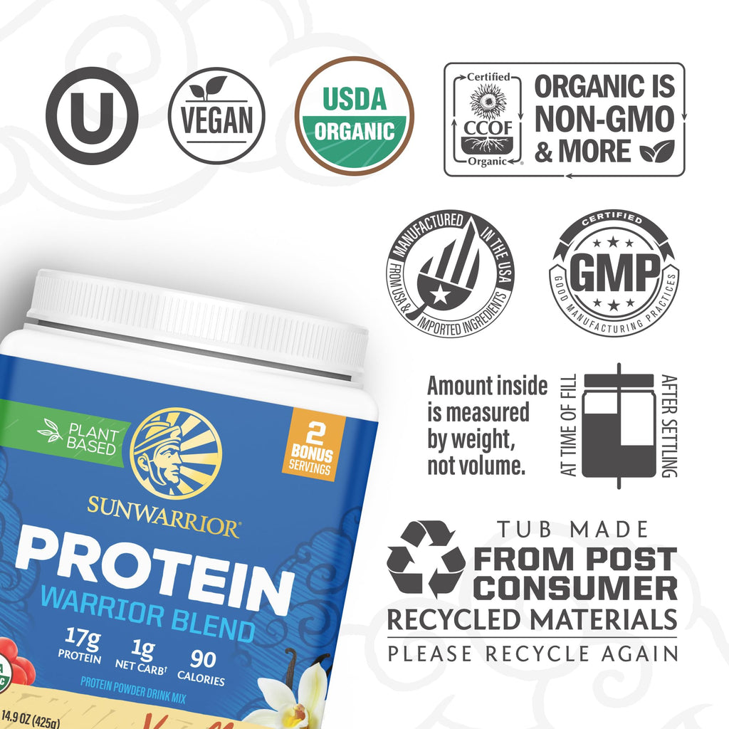 Vanilla Plant Based Protein Powder with BCAA F67004