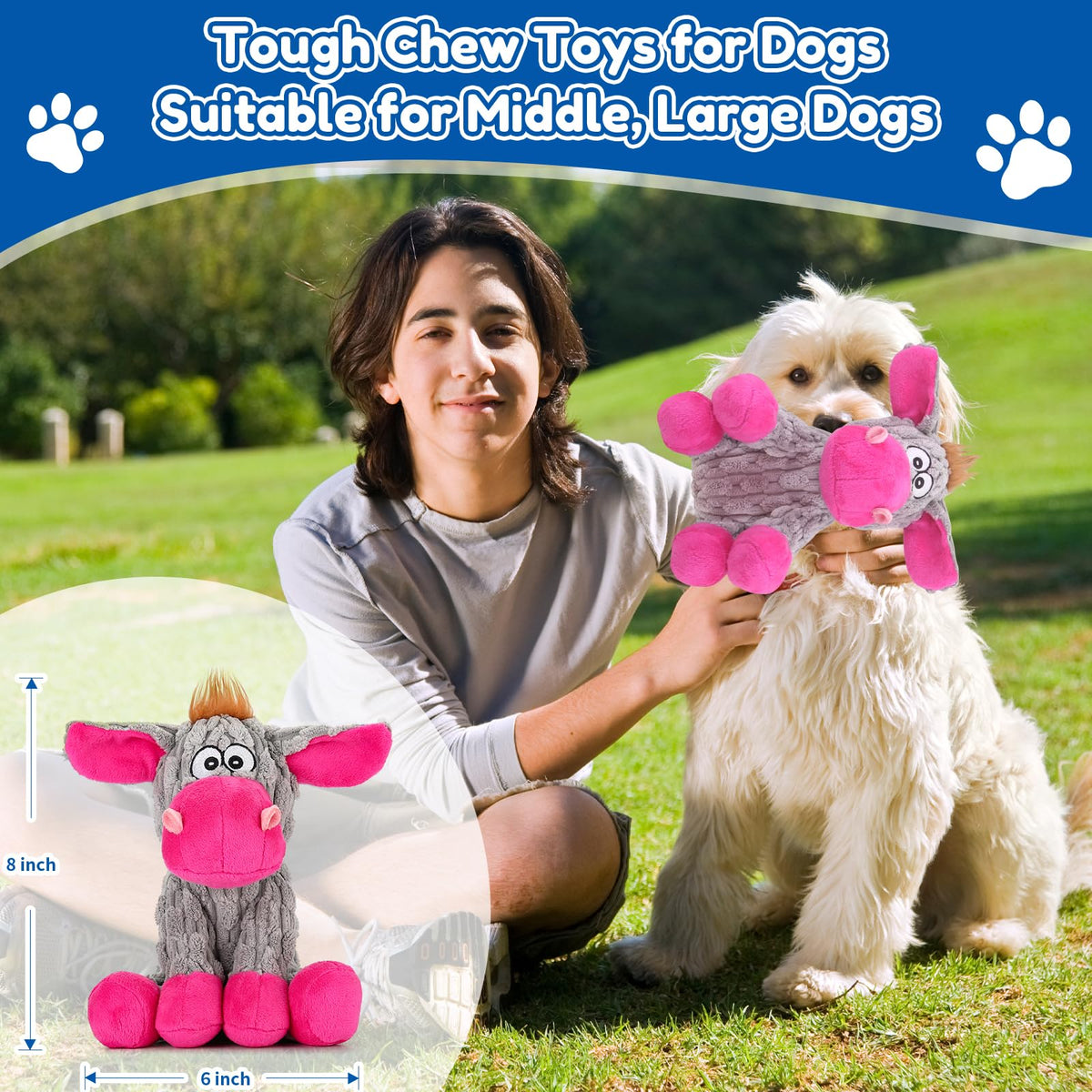 Plush Squeaky Stuffed Animal Chew Toys F588