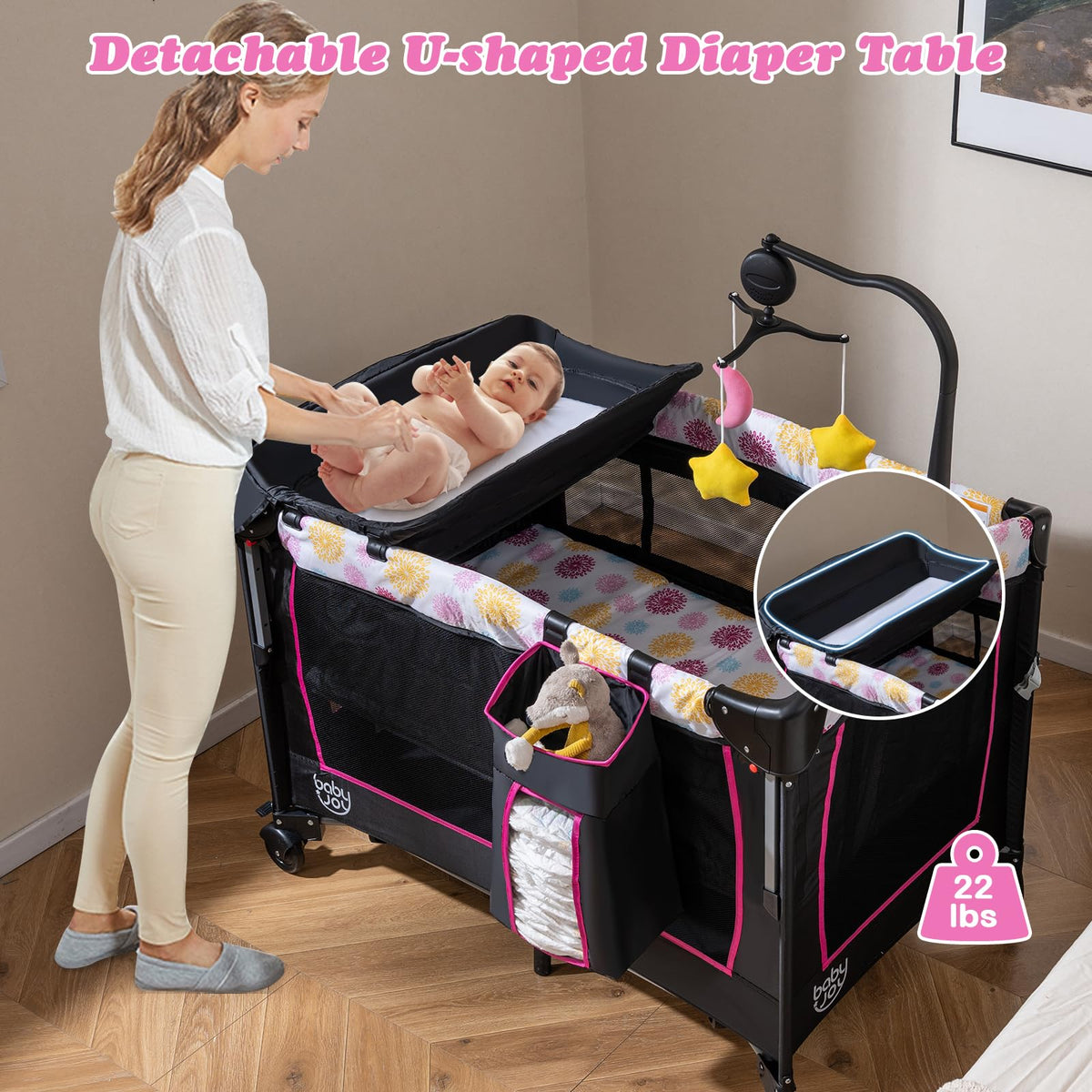 4 in 1 Pink Pack and Play N692172