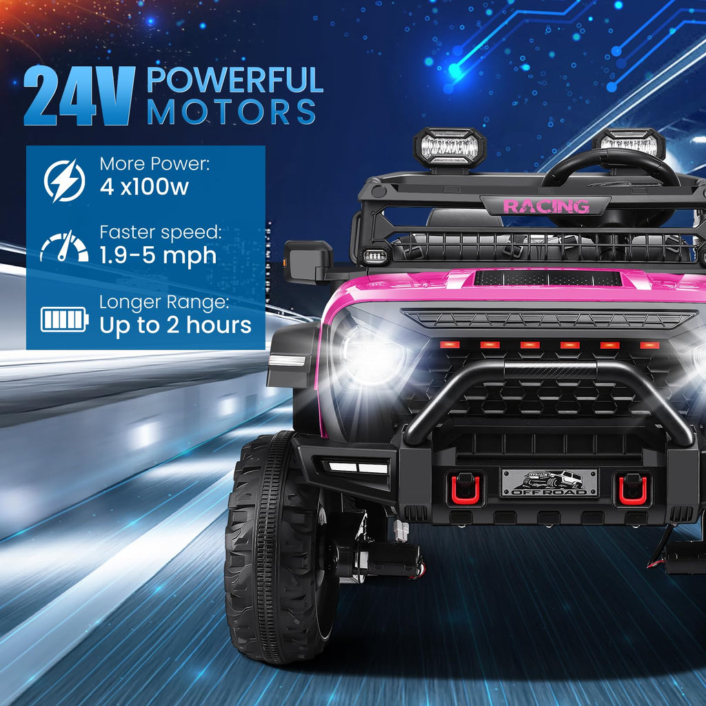 24V 2 Seater Ride on Car with Remote Control T263