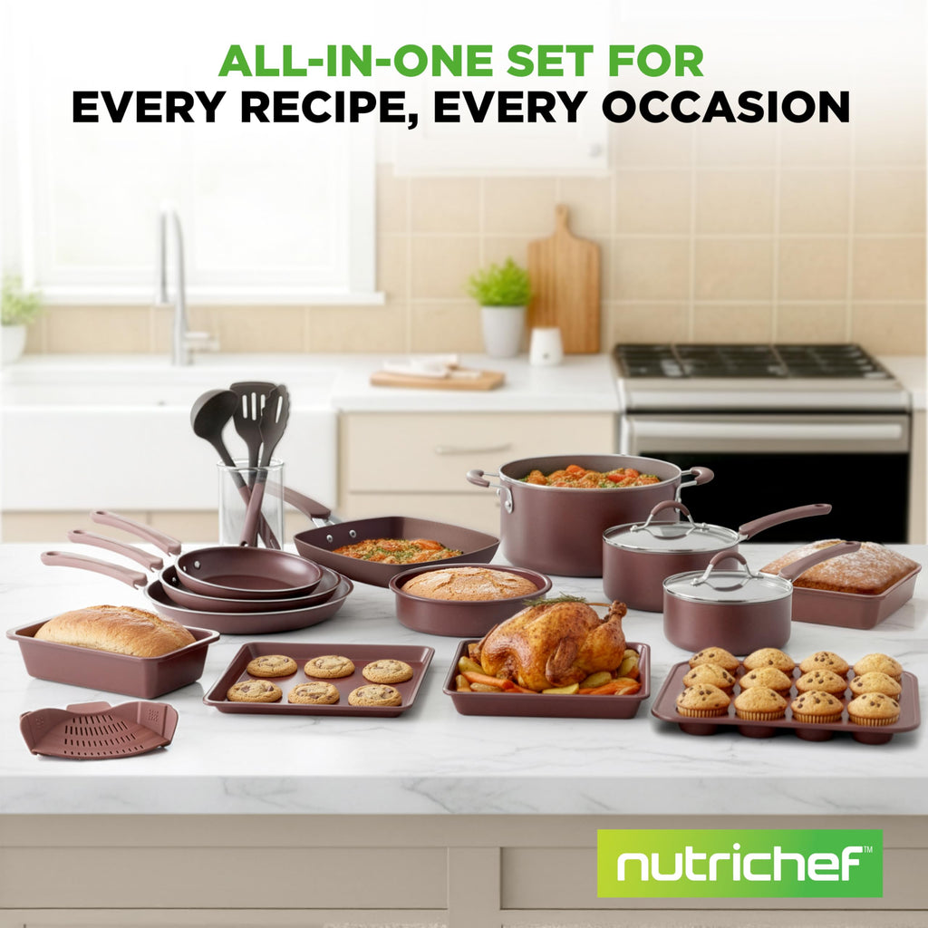 20 Piece Non Stick Cookware and Bakeware Set M90083