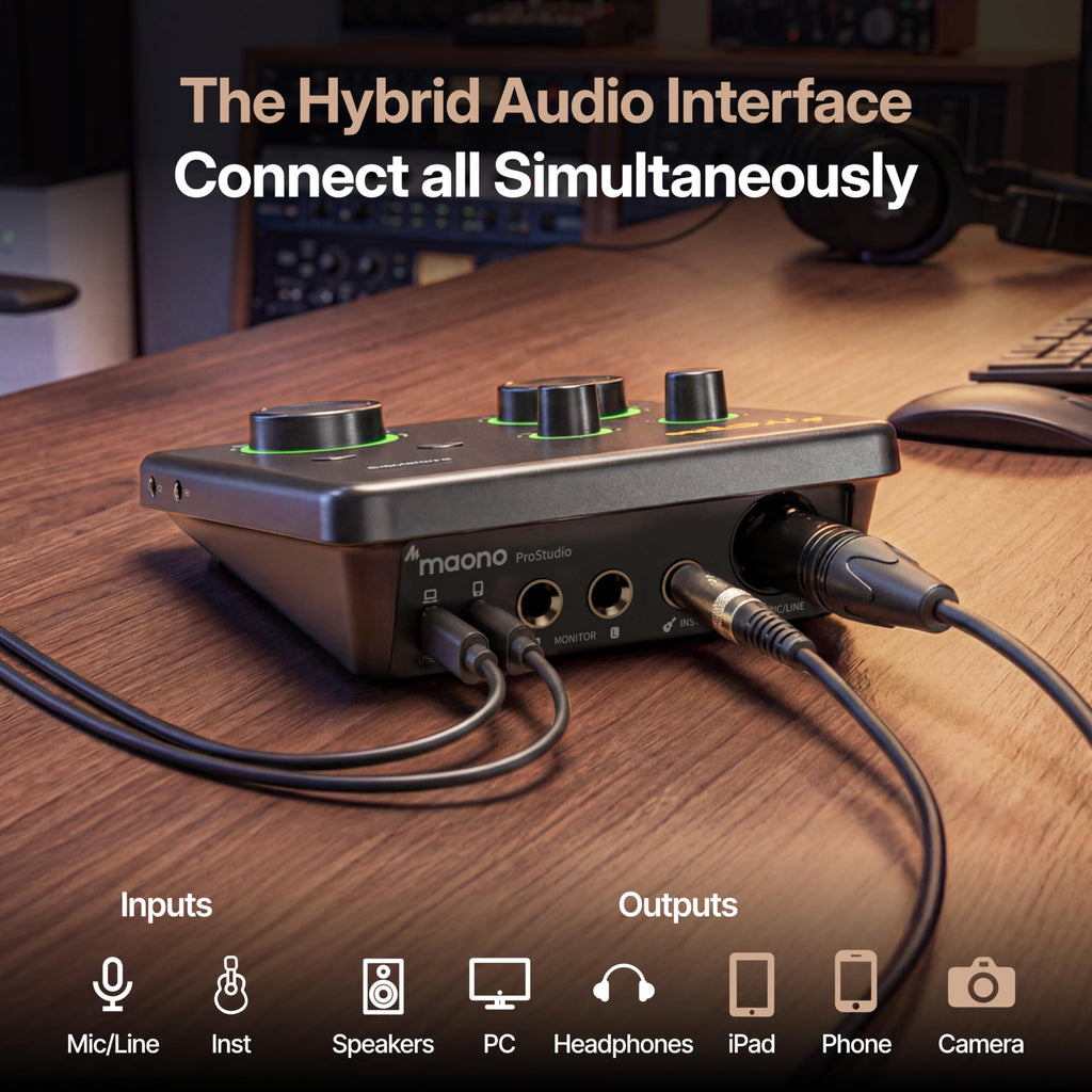 USB Audio Interface with 70dB Gain M6338