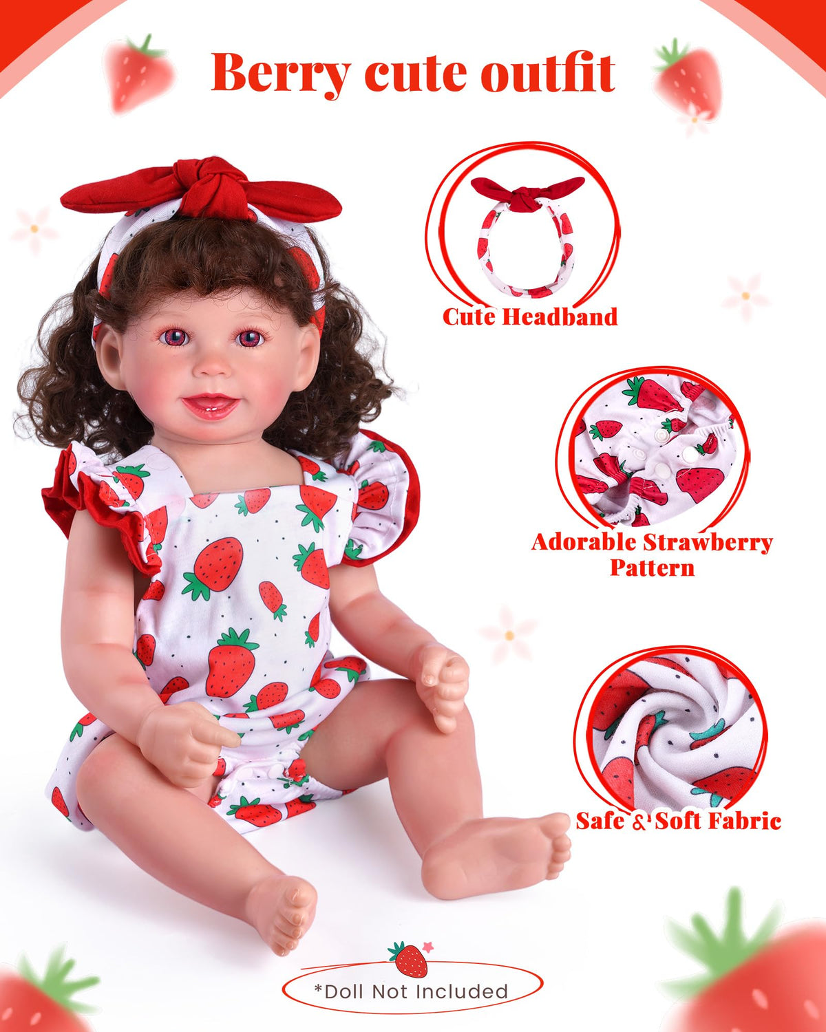 18-20 Inch Doll Clothes Strawberry Outfit Z767273