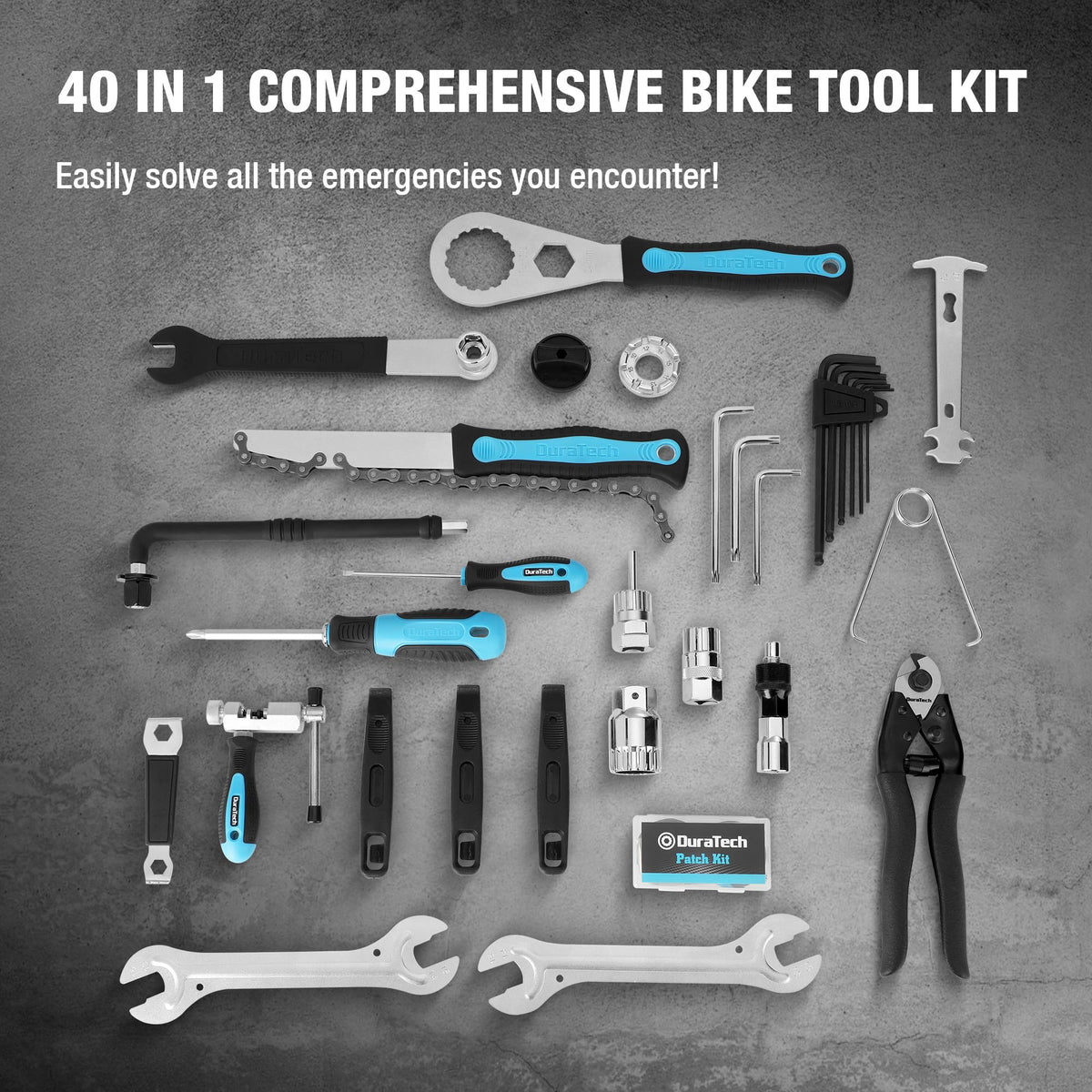 40PC Bike Repair Tool Kit with Carry Storage Case J9069