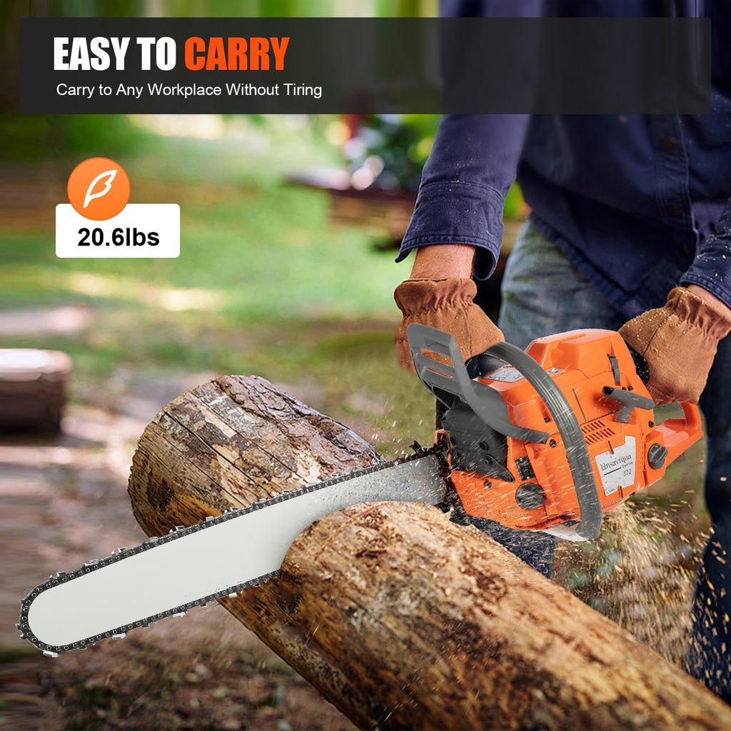 72CC Gas Chainsaw 2 Stroke 24'' Guide Board C8832