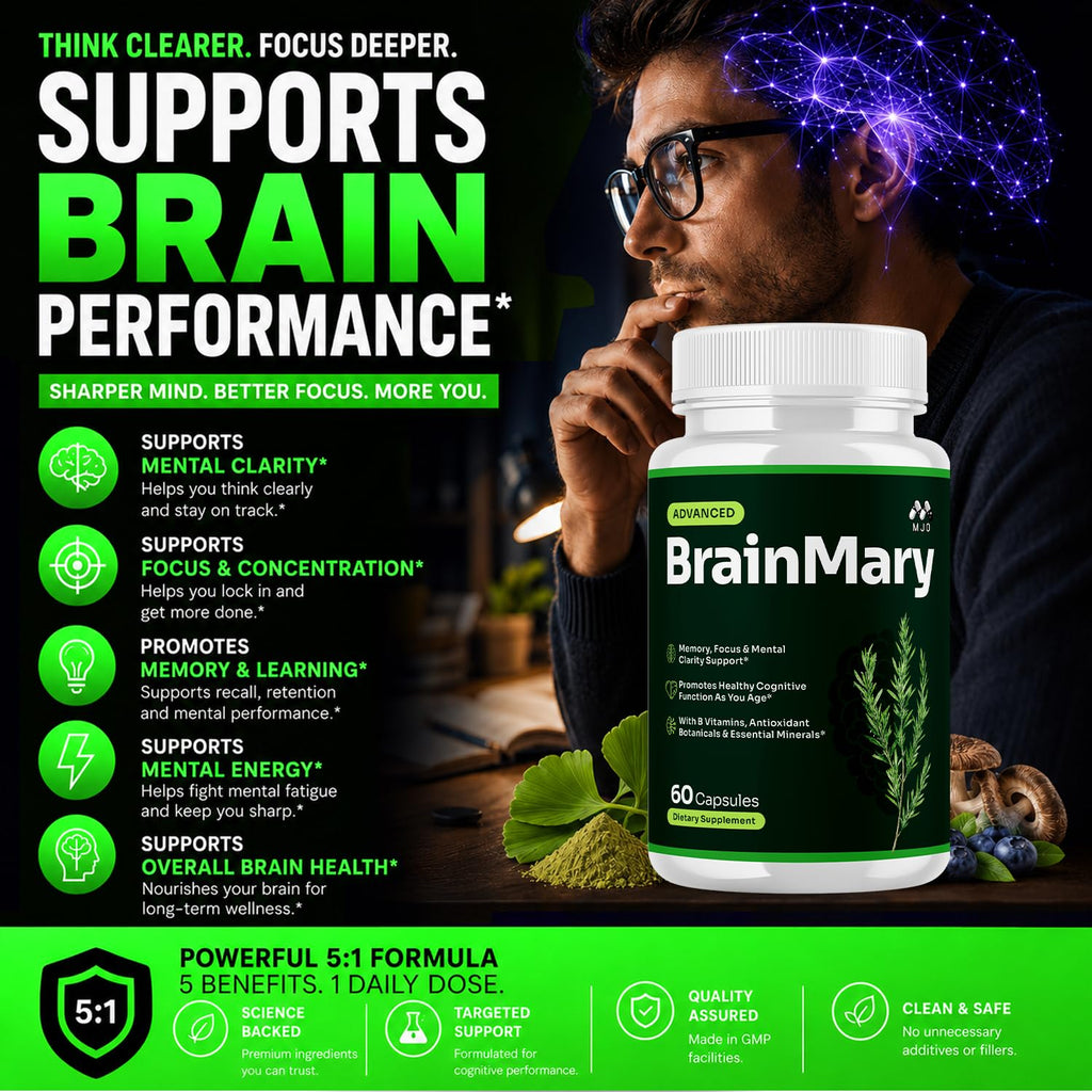 Brain Mary Capsules 5-Pack 300 Capsules A911974