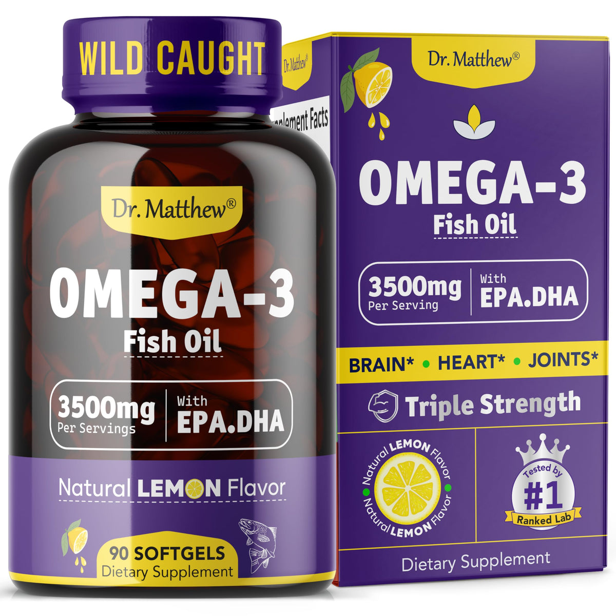 Omega-3 Fish Oil 3500 mg 90 Softgels W39834