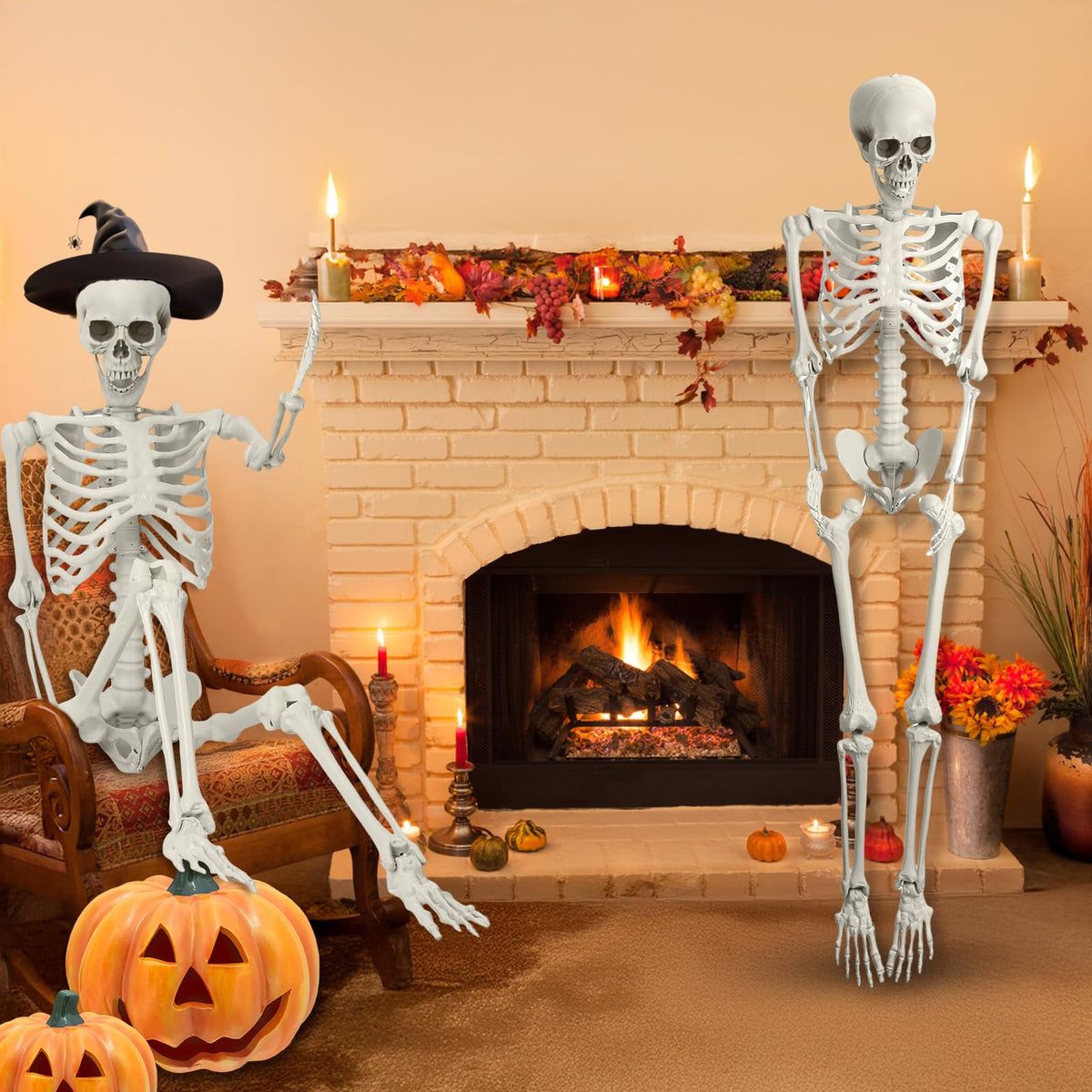5.4FT Posable Life Size Skeleton A6824