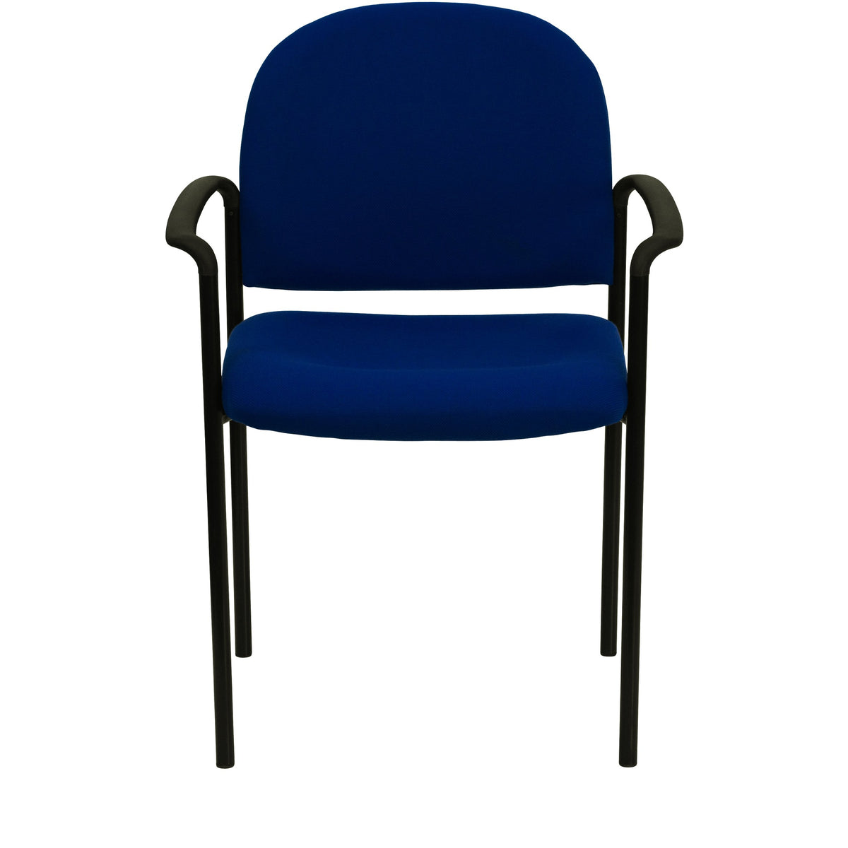 Navy Fabric Stackable Steel Side Chair Z34955