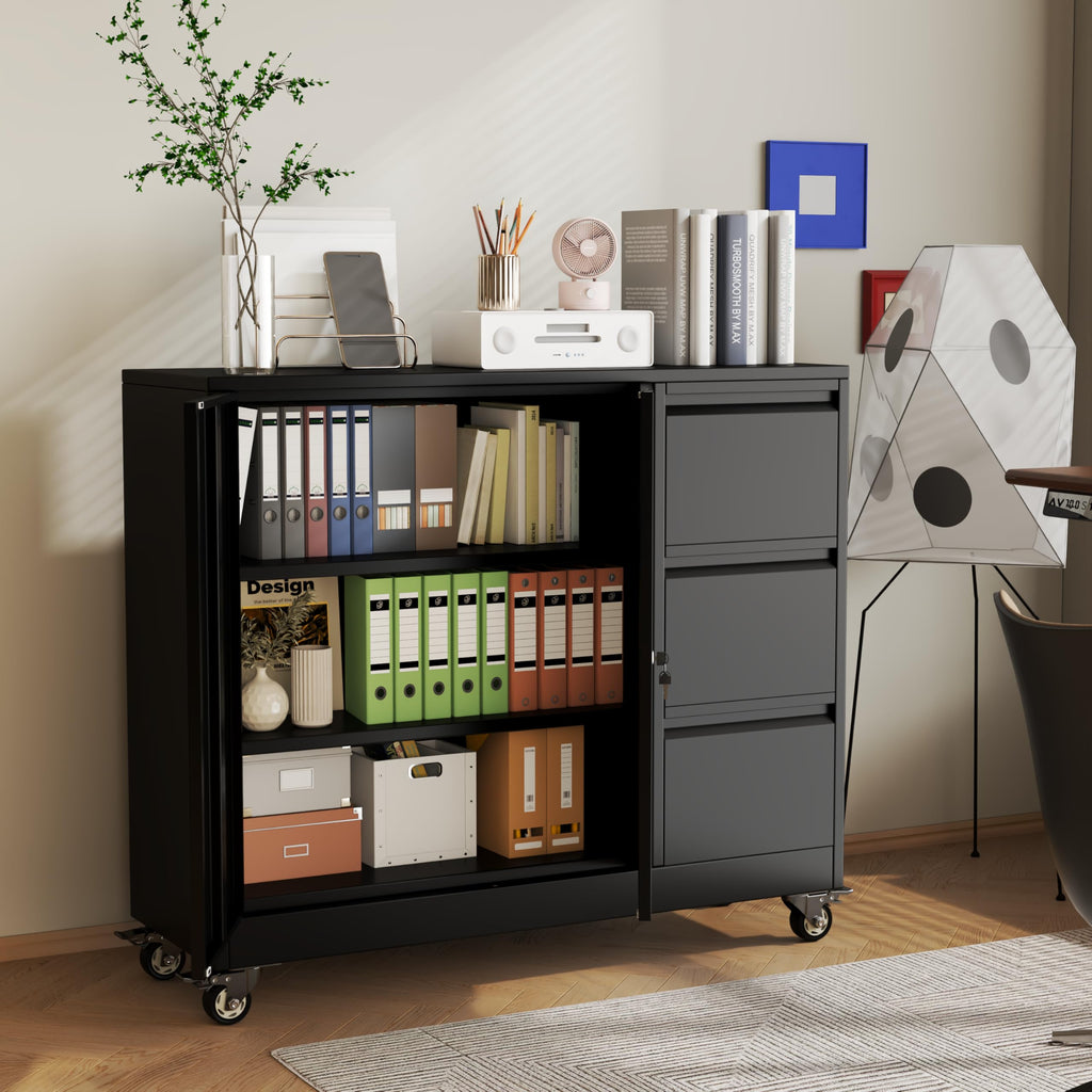 3 Drawer Rolling File Cabinet F740950
