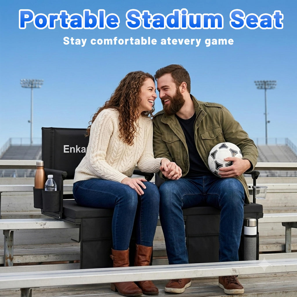 Portable Stadium Seat with Armrests & Cup Holder H609610