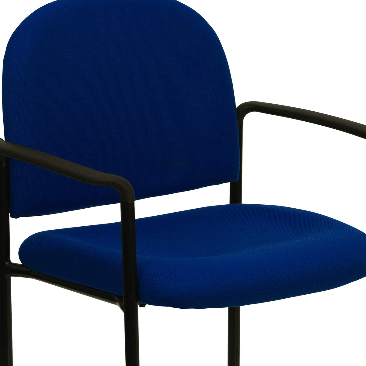 Navy Fabric Stackable Steel Side Chair Z34955