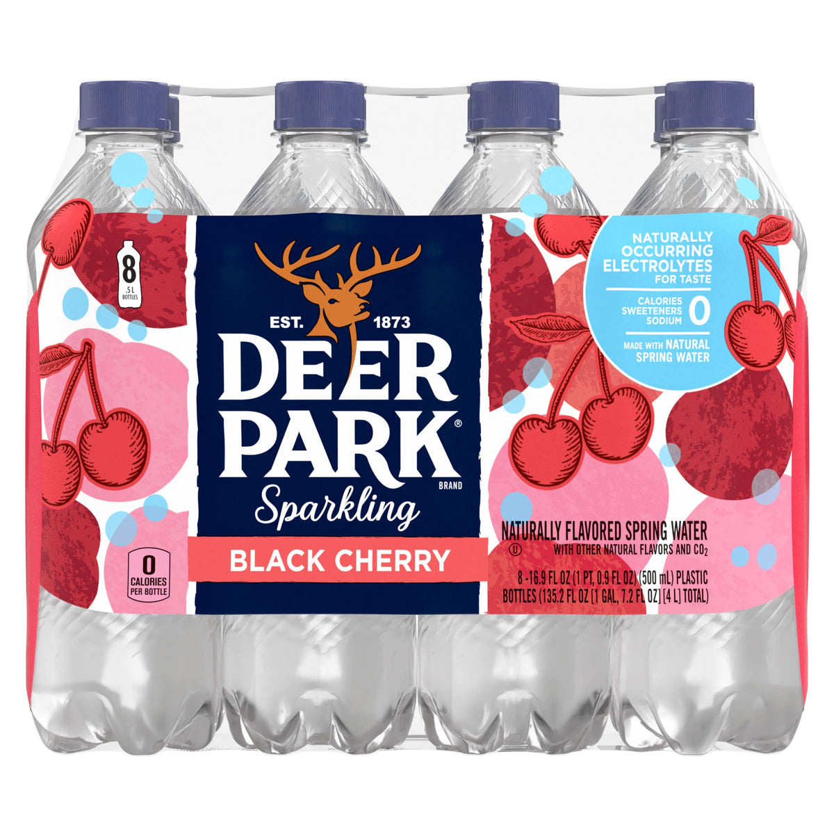 Black Cherry Sparkling Water 16.91 Fl Oz (Pack of 8) N6746