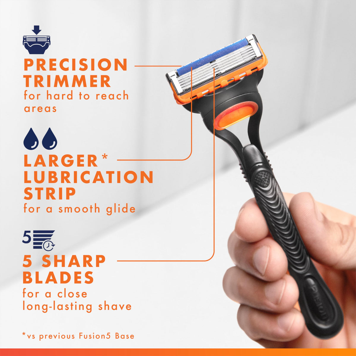 5-Blade Razor with 3 Blade Refills N964232