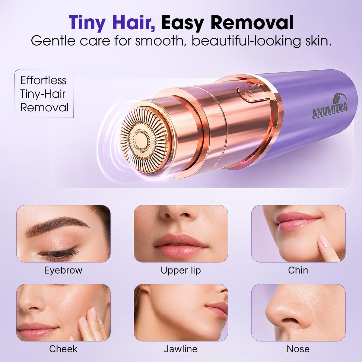 2 in 1 Facial Hair Remover with Replacement Heads I844