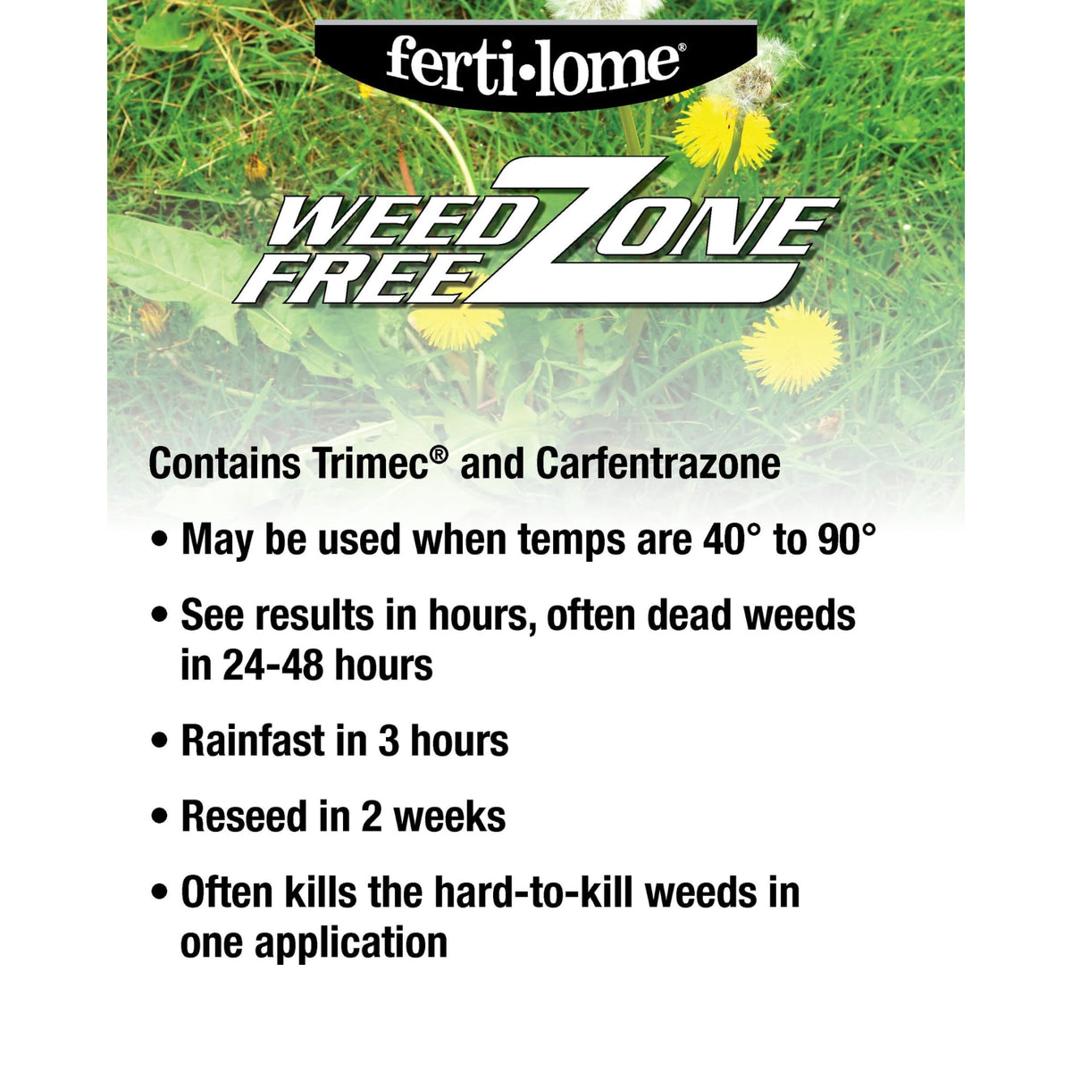 Weed Free Zone Broadleaf Weed Killer Concentrate, 1 gal D4904