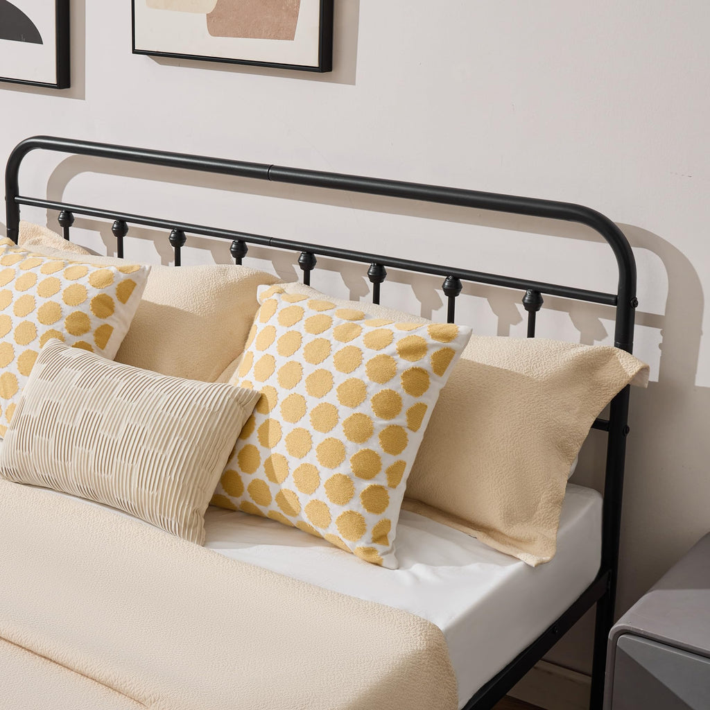 Full Metal Platform Bed Frame with Headboard and Footboard R97792