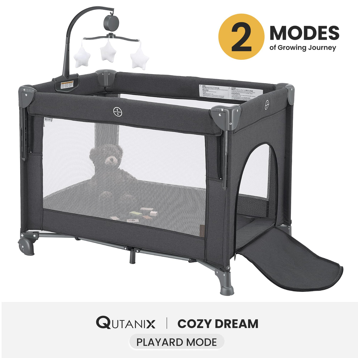 2-in-1 Pack and Play with Mattress, Bassinet and Playpen M82635