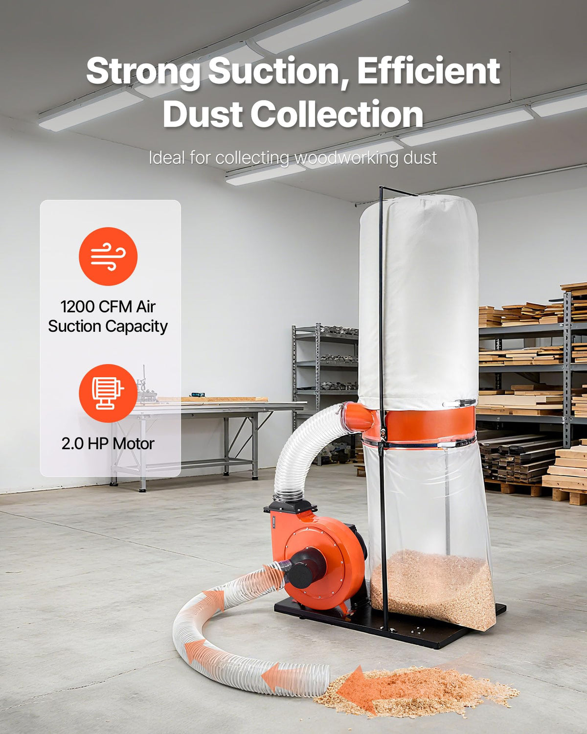 1200 CFM 2.5 Micron Dust Collector A10802