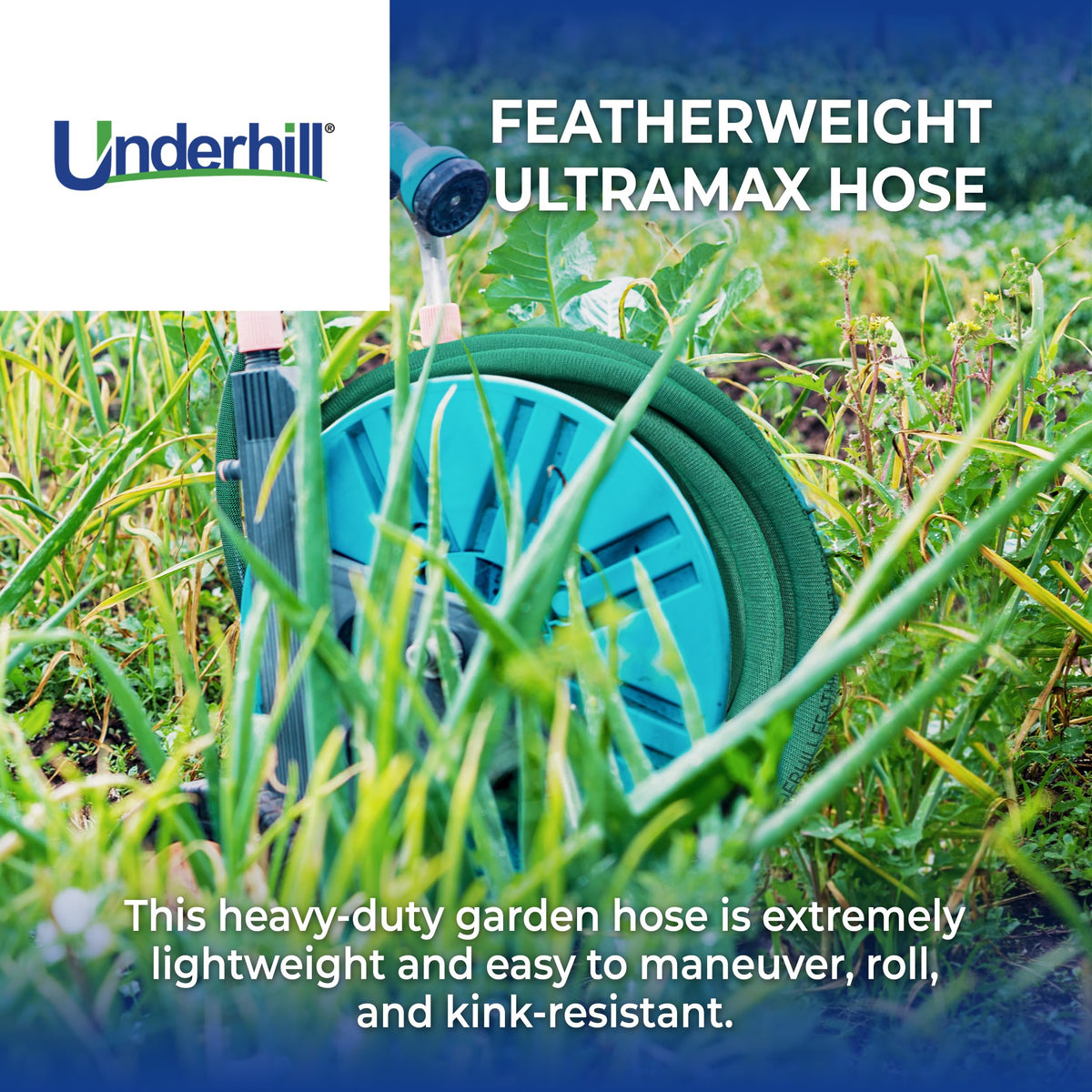 Heavy-Duty 3/4 Inch x 100 ft Green Garden Hose G192347