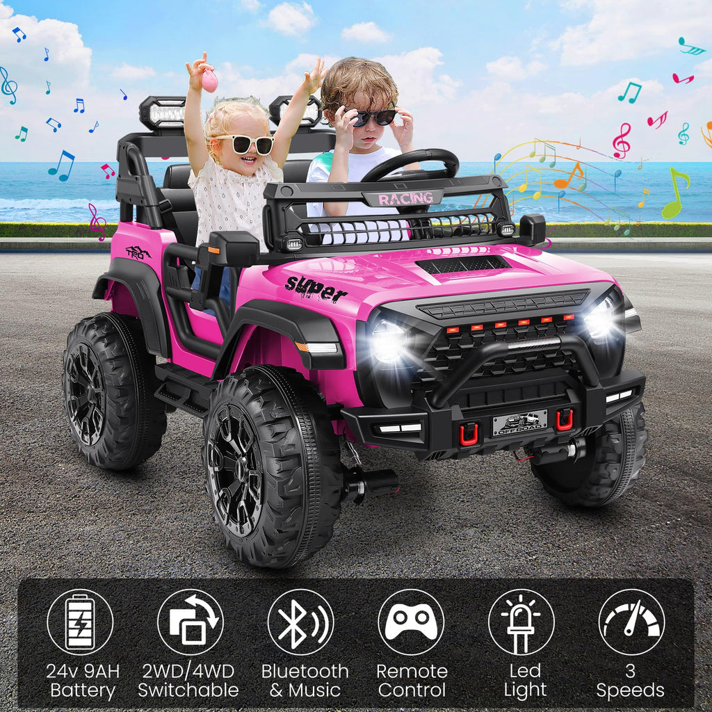 24V 2 Seater Ride on Car with Remote Control T263