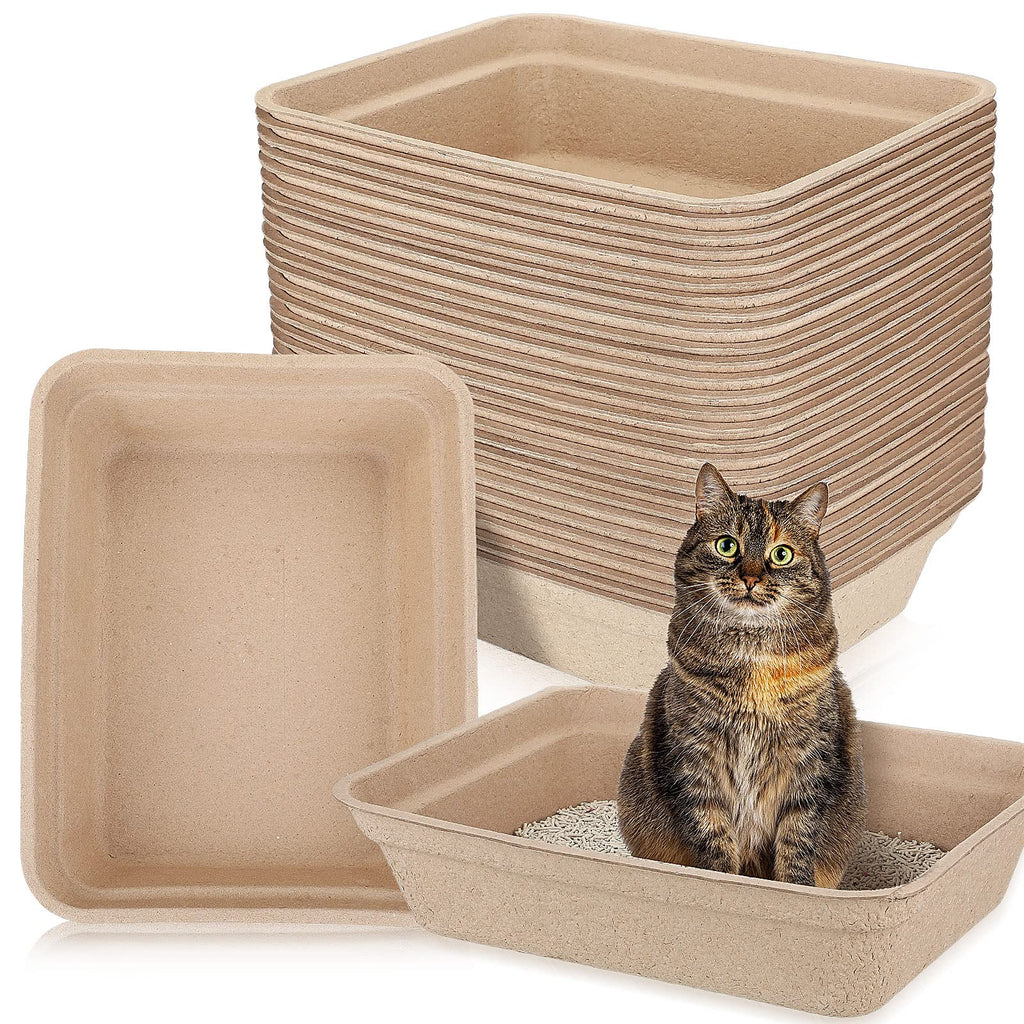 30 Pack Disposable Cat Litter Tray H8464